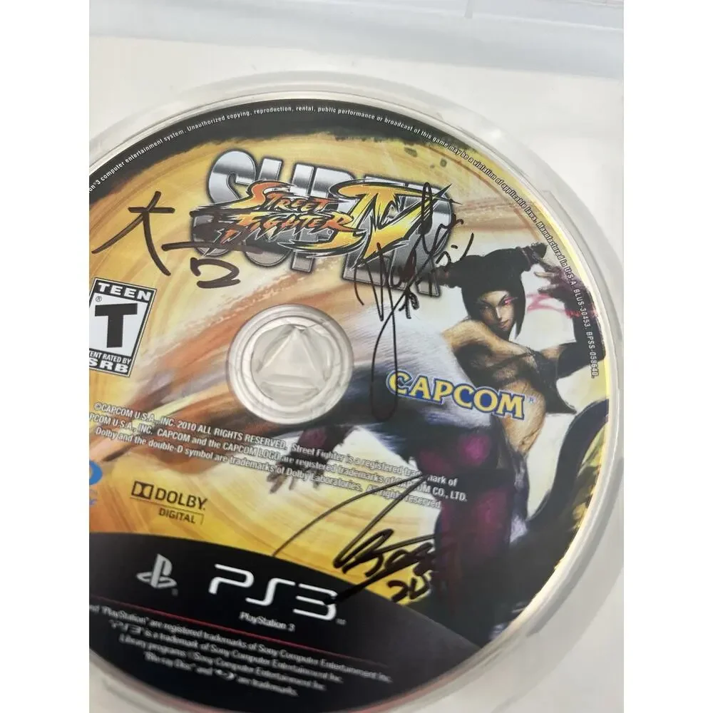Super Street Fighter IV PS3 Signed Autographed by DAIGO UMEHARA 